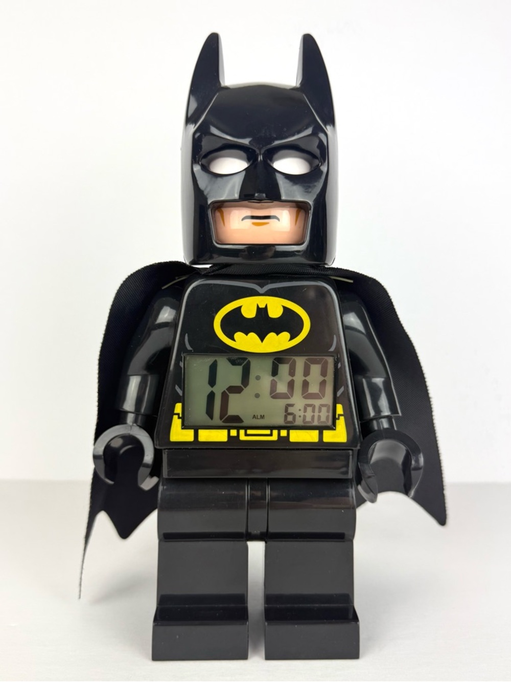 LEGO DC Comic Super Heroes Batma Minifigure Digital Alarm Clock Light Up RETIRED